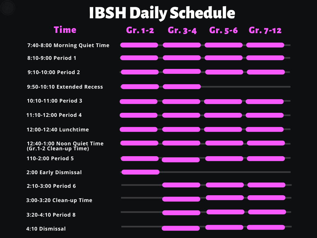 Daily Schedule